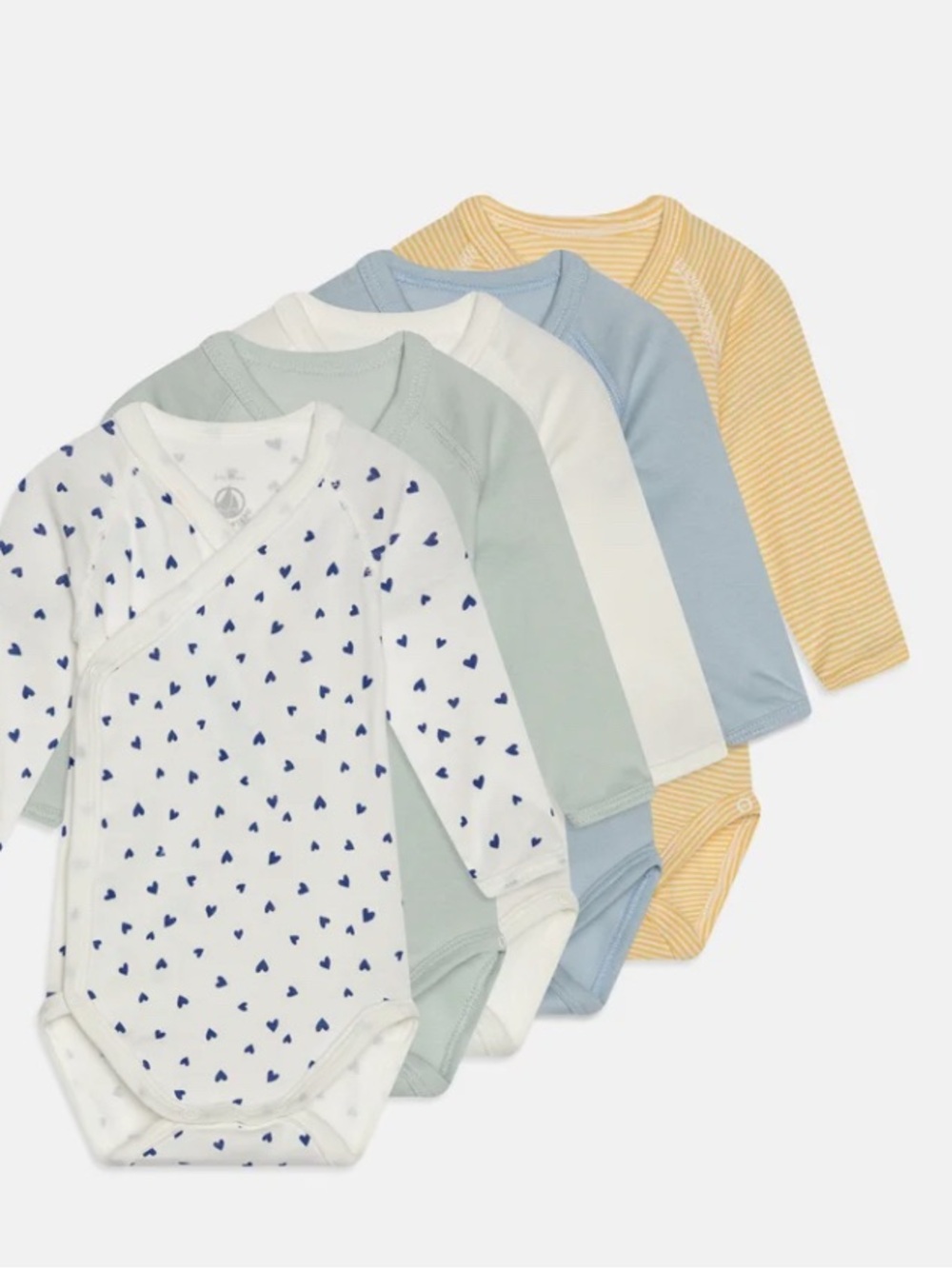 Petit Bateau Lot of 5 Bodies 1M